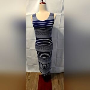 Striped Navy and White Women's Dress